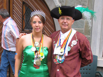 Pierrot 1er, sa princesse Florence 1ère, et ses petites princesses Marie et Noémie